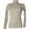 RAGNO Dolcevita Ciclista Donna Maglia Manica Lunga Caldo e soffice Cotone bio Articolo D274AK BIO Cotton Dolcevita, 464M Vapore Melange, 4 - Quarta