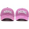 Hatwell Mama and Mini Cappelli, Mommy and Me Hat, Madre Figlia, Regalo coordinato mamma e bambino, set di cappellini da baseball genitore-figlio, rosa, Taglia unica