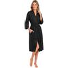 NY Threads Accappatoio Donna Leggero in Misto Cotone | Morbido, leggero, in misto cotone, accappatoio in maglia da donna