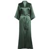 PRODESIGN Kimono in raso da donna, lungo, setoso, accappatoio, pigiama, abito da damigella d'onore