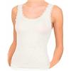 Liabel Lana Seta Offerta 2-3 Pezzi Canotta Intima Spalla Larga 85% Lana 15% Seta Canottiera Intima Donna Top Donna Spalla Larga Maglia Intima Donna 16 (2 Pezzi Seta, XS)