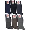 ROSSI CALZE Calze Sanitarie da Uomo, Corte in Lana 50% con Elastico Relax, Senza Lastex, Made in Italia (IT, Numero, 45, 46, Regular, Regular, MODA)