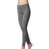 JADEA 3 Leggings Pantacollant Donna 4192 Morbido Cotone Elasticizzato, Grigio, L