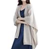 Ailaile Scialle Wrap Plus Size Cardigan 100% lana merino poncho mantello autunno inverno aperto maglione cappotto