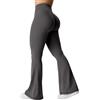 YEOREO Kalie Flare Scrunch Leggings da donna V Cross Waist Bell Bottom Pantaloni Yoga Controllo pancia Bootcut Leggings Allenamento