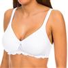 Playtex Reggiseno Spacer Senza Ferretto Flowery Lace Sostegno e Comfort Donna x1, Bianco (White), 90C