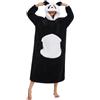Xinlong Coperte con Cappuccio Animal Unisex Lungo Taglie Forti Panda Werable Blanket Hoodie Felpone con Maniche Indossabile per Divano TV Casa