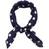 sourcing map 50 cm stile vintage anni '50 a pois quadrati, foulard, foulard, fazzoletto, blu navy, M