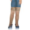 sesto senso 3 Paia Calze Autoreggenti Collant 8 Denari Trasparenti Lisce con Silicone Donna beige 1/2 Honey
