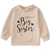 CM C&M WODRO Big Sister Felpa Baby Annuncio Maglione Ragazze Bambini Manica Lunga Promossa Troppo Grande Sorella Vestito Neonato Maglione Fratelli Vestiti Per Bambini Caldo