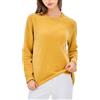 Simple&Opulence Maglia da Donna a Girocollo, ciniglia Calda per Donna, Maglione Invernale a Maniche Lunghe Casual, S-XXL