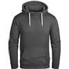 Grin&Bear Felpa Uomo Felpa con Cappuccio Giacca Uomo Felpa Cappuccio Alto Antracite, L, GEC494
