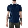 Blauer Polo Blu Uomo con Scudo Ricamato Dabney (IT, Testo, S, Regular, Regular, Blu)