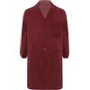 Runhomal Camicetta da lavoro uomo donna manica lunga giacca laboratorio industria camicetta da officina cappotto professionale Cosplay, rosso, M