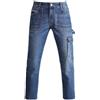 Siry Work KAPRIOL Touran Jeans per Lavoro e Tempo Libero Elasticizzati in Cotone Denim Multitasche