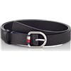Tommy Hilfiger Corporate Belt 2.5, Cintura Donna, Blu (Sky Captain Cjm), X-Small (Taglia Produttore: 80)