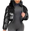 TYUIOP Giacca Mezza Stagione Donna Cappotti Donna Giubbotto 100 Grammi Donna Giacche Donna Eleganti Cappotto Premaman Invernale Giubbotto Catarifrangente per Moto Giacca Ecopelle Donna