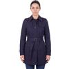 Tommy Hilfiger Trench Donna Blu Navy Monopetto Heritage Cotone TH | Soprabito monopetto da donna in cotone idrorepellente blu navy. Cintura con passante ad H, mostrine e sottocollo rosso.