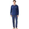Noidinotte; more than pyjamas Noidinotte - Pigiama Uomo Estivo in Cotone Articolo Stripes. - XXL Blu