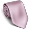 Remo Sartori - Elegante Cravatta Sposo per Cerimonia in Puro Raso di Seta Lucida, Made in Italy, Uomo (Rosa Antico)