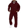 Chanpning Tute Uomo Firmate Tuta Da Ginnastica Da Uomo Invernale Felpa Completi Sport Tute Giacca Con Cappuccio Manica Lunga Due Pezzi Maglia Tracksuit Felpata Taglie Forti Suit Pullover Comodo Moda Per Casa