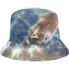 Kangol Cappello di Tessuto Tie Dye Bucket Donna/Uomo - da Sole Estivo Pescatore Estate Primavera/Estate - XL (60-61 cm) Blu