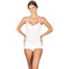 La Primula Verde, EGI, Spalla Larga con Pizzo Donna Cotone, in Filo di Scozia, dalla 2 alla 7, Bianco e Nero Art. 123 EGI + Sacca BIO Set (7 XXL IT Uomo, Bianco)