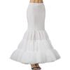 BEAUTELICATE Sottogonna Sposa Fishtail Sirena Donna Cerchio Crinolina Lungo Abito Vestito da Sposa per Nozze Comunione Festa
