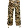 HAOLEI Vintage Militari da Uomo Pantaloni Cargo Pantaloni da Lavoro Uomo Jogging Pants Uomo Pantaloni Mimetici Trekking Uomo Larghi Tactical Tattici Multitasche Pant Uomo Cargo Camo Militare Large Fino