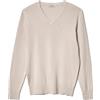 Coveri Maglione Uomo Scollo V Pullover Punta Tinta Unita Elegante Classico 100% Cotone