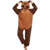 Luojida Tuta unisex adulta, pigiama onesies animale Cosplay Panda Deguisement Deguisement Halloween Donna Uomo con Cappuccio Zip Kigurumi Halloween Costume Animali Carnevale