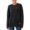 Simple&Opulence Maglia da Donna a Girocollo, ciniglia Calda per Donna, Maglione Invernale a Maniche Lunghe Casual, S-XXL