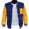 HiFacon - Giacca da uomo con logo R Varsity Bomber Riverdale KJ APA Letterman in pile Archie Andrews Lana - Blu & Giallo S