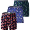 Hialegion Americani Boxer Uomo Larghi Boxer Uomo Multipacco Pigiama Intimo Puro Cotone Pantaloncini Pigiama Modello sottaceto Boxer Allentati 3 Pacco XL