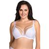 Vivisence Reggiseno Morbido Ed Elegante Coppe in Rete Ferretti di Sostegno Spalline Regolabili Senza Ferretti Laterali Perfetto per Comfort E Stile Quotidiano