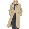 OROLAY Trench Lungo da Donna Cappotto Classico Doppiopetto con Risvolto con Cintura Cachi XL