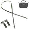 Gastinsave Sostituzione cinghie borsa, borsa in pelle Crossbody tracolla regolabile per Longchamp borsa donne(Grigio verde argento)