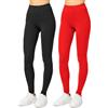 Merry Style 2 Pack Leggings Lunghi Donna in Viscosa MS10-143 | con Elastan Ampia Pantaloni Donna Banda Elastica Leggins per Casa Palestra Tempo Libero