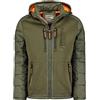 Geographical Norway Beachwood Men - Cappotto Antivento Uomo - Giacca Invernale Caldo - Giacca Con Fodera Impermeabile Resistente Inverno (Cachi L)