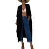 YouKD Kaftano sciolto Boho Kimono Beach Bikini Cover Up Dress Plus Size Homewear per le donne, H Nero, Taglia unica