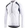 ARSUXEO Maglia da Ciclismo Uomo Manica Lunga Maglia da Mountain Bike Mezza Cerniera Top da Ciclismo Abbigliamento 6031 Bianco XL