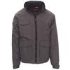 Ergos Workwear Payper - RENEGADE Giubbotto Imbottito Unisex con Zip Intera e Cappuccio Richiudibile Colore: SMOKE/NERO, Taglia: M