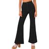 Generic Pantaloni da donna svasati in velluto a coste vintage a vita alta da donna Bootcut pantaloni in velluto a coste alla moda invernale pantaloni a campana pantaloni in velluto a coste Y2k Flare Jeans con