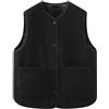 Puramala Gilet in pile da donna con tasche - Gilet senza maniche in stile teddy come strato caldo | Gilet confortevole per autunno e primavera, L