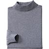 Haitpant Pullover lavorato a maglia a collo alto in jersey caldo morbido maglione in cashmere autunno inverno, Grigio medio, S
