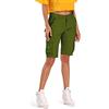 Aeslech - Pantaloncini cargo da donna, casual, in cotone, multi tasche, motivo mimetico, per uso esterno, Verde militare, 40