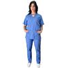 tessile astorino Divisa Completa Ospedaliera Scollo a V, Celeste, Casacca e Pantalone, Completo Sanitario Uomo e Donna, Per Studenti, Infermiere e OSS (S)