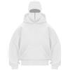 OLIPHEE Felpa Uomo con Cappuccio Invernale in Tinta Unita Casual Half Zip Hoodie Uomo con Tasca e Balaclava Uomo Termico Loose Sweatshirt Uomo