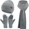 Bequemer Laden Invernale Cappello Berretto Pile Sciarpa Guanti Uomo Donna