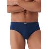 Intimitaly COTONELLA - Slip Uomo Cotone Morbido e Traspirante, Confezione da 4, Elastico Interno, Design Classico, per Uso Quotidiano, Extra Comfort da S a 3XL (IT, Testo, L, Regular, Regular, 4 Blu)